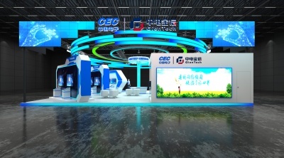 中國(guó)電子科技展臺(tái)3D設(shè)計(jì)圖下載 打造沉浸式科技體驗(yàn)